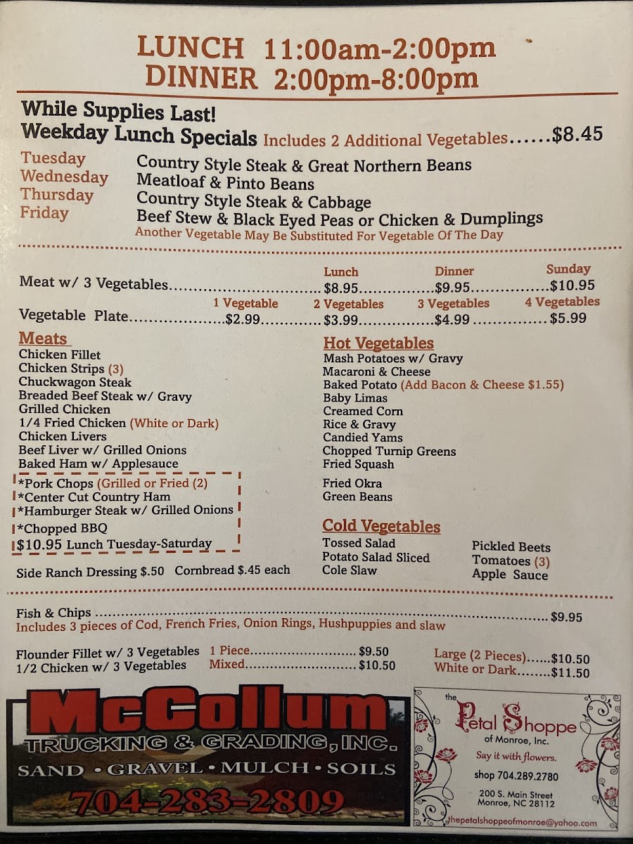 Jud's Restaurant Menu - Image 6